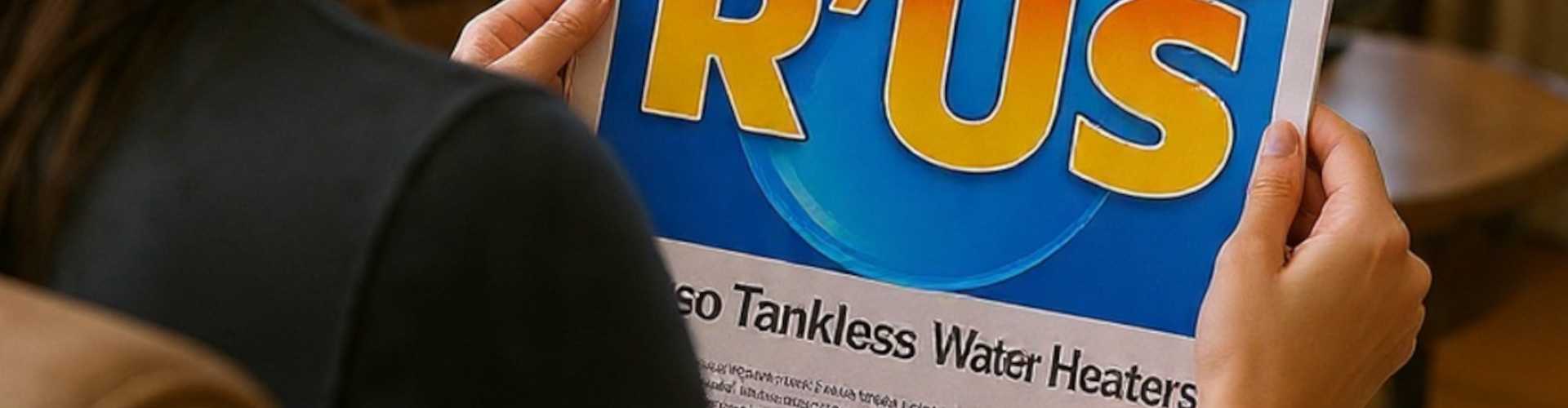 Water heater maintenance being performed by a technician